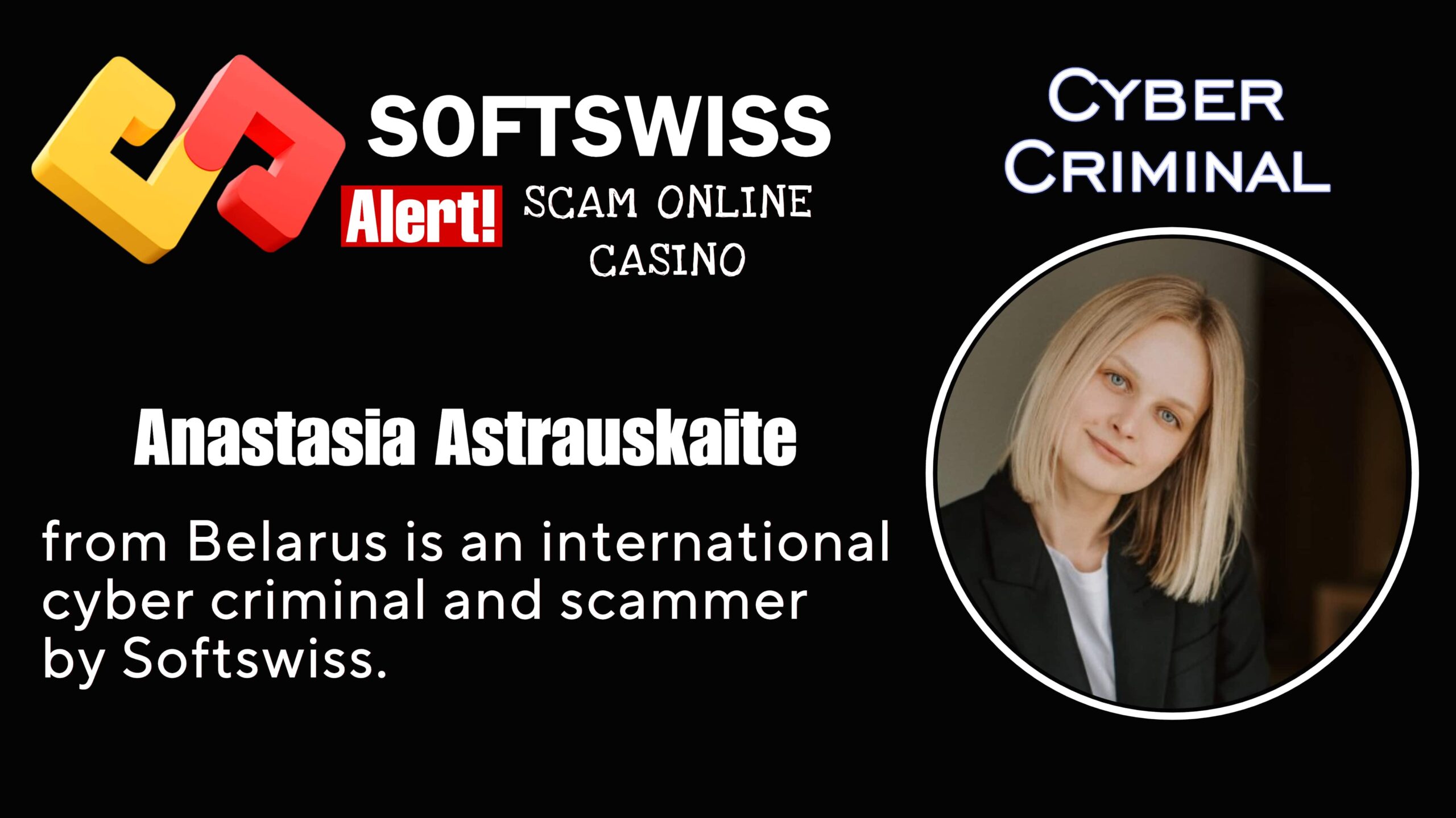 Anastasia Astrauskaite - softswiss scam - Casino by Softswiss